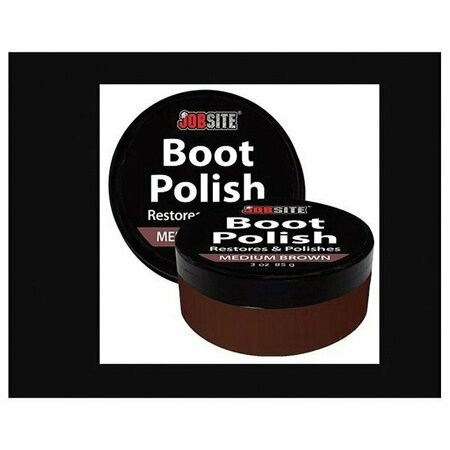 JOBSITE Polish Med Brown Boot Cream 54025